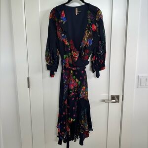 Cynthia Rowley Floral Wrap Dress